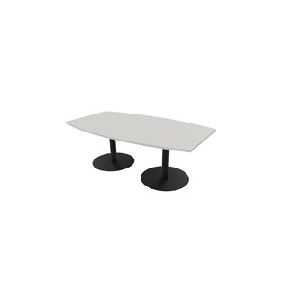 Konferansebord Talk 210x90/120x74 cm Eclipse søyleben svart