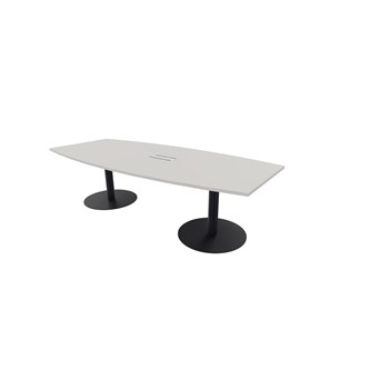 Konferansebord Talk 240x90/120x74 cm Eclipse søyleben svart