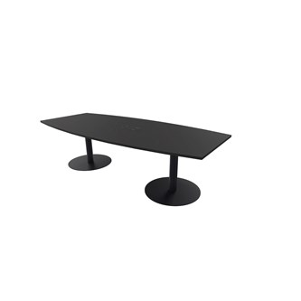 Konferansebord Talk 240x90/120x74 cm Eclipse søyleben svart