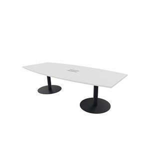 Konferansebord Talk 240x90/120x74 cm Eclipse søyleben svart