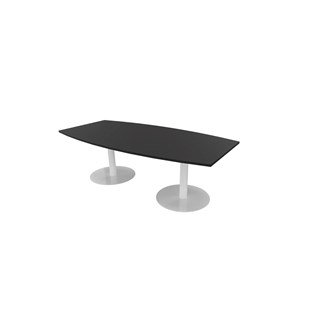 Konferansebord Talk 240x90/120x74 cm Eclipse søyleben hvitt