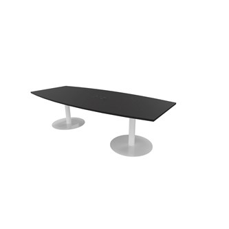 Konferansebord Talk 240x90/120x74 cm Eclipse søyleben hvitt