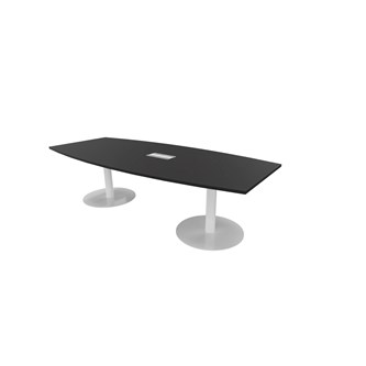 Konferansebord Talk 240x90/120x74 cm Eclipse søyleben hvitt