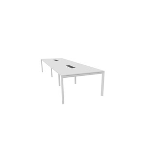 Konferansebord Talk 420x120x76 cm SQB hvitt