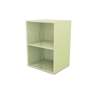 Fixa utstilling 2:2 m/skyvedør i Plexi D36 D46