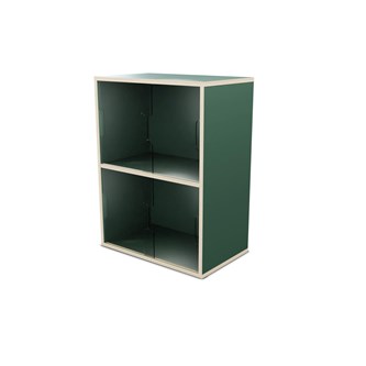 Fixa utstilling 2:2 m/skyvedør i Plexi D36 D46