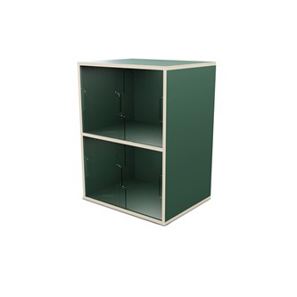 Fixa utstilling 2:2 m/skyvedør i Plexi D36 D46
