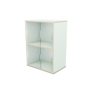 Fixa utstilling 2:2 m/skyvedør i Plexi D36 D46