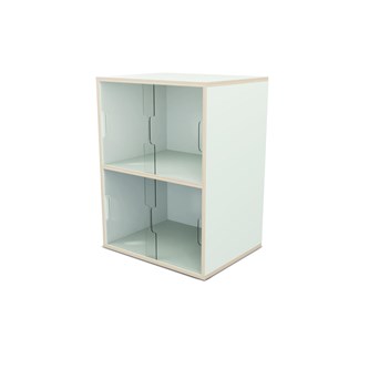 Fixa utstilling 2:2 m/skyvedør i Plexi D36 D46