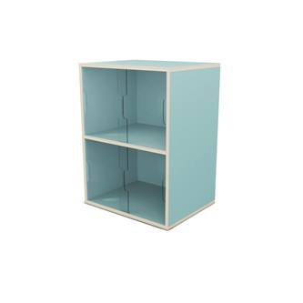 Fixa utstilling 2:2 m/skyvedør i Plexi D36 D46