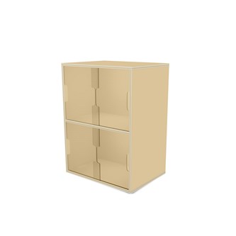 Fixa utstilling 2:2 m/skyvedør i Plexi D36 D46