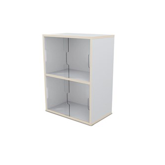 Fixa utstilling 2:2 m/skyvedør i Plexi D36 D46