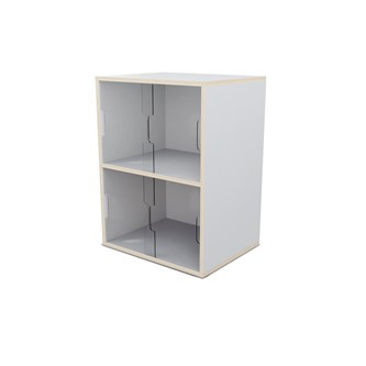 Fixa utstilling 2:2 m/skyvedør i Plexi D36 D46