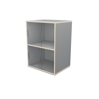 Fixa utstilling 2:2 m/skyvedør i Plexi D36 D46