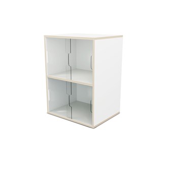 Fixa utstilling 2:2 m/skyvedør i Plexi D36 D46