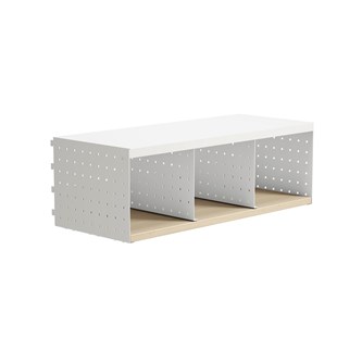 Wille garderobehylle 3-rom 75 cm