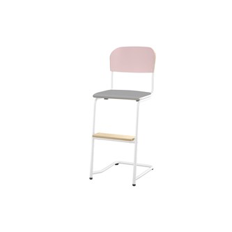 Stol Matte FSC 45/63 cm LS hvit