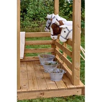 Kjepphest 100 cm brun