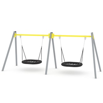 SWING dobbel fugleredehuske, stål