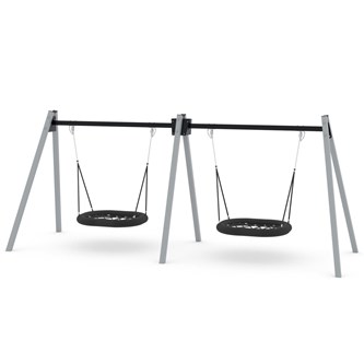 SWING dobbel fugleredehuske, stål