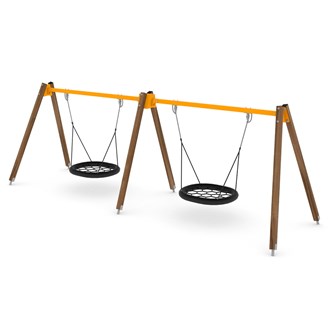 SWING dobbel fugleredehuske, furu