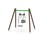 SWING dobbel huske for baby og voksen, furu