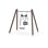SWING dobbel huske for baby og voksen, furu