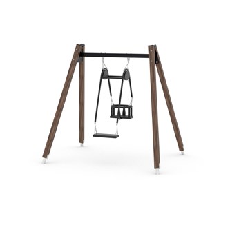 SWING dobbel huske for baby og voksen, furu
