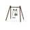 SWING dobbel huske for baby og voksen, furu