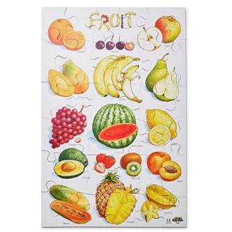 Gulvpuslespill frukt