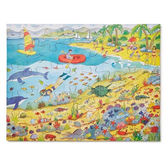 Puslespill ved havet