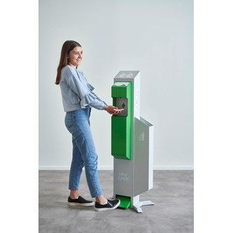 Desinfiseringsautomat inkl. 1 avfallsbeholder
