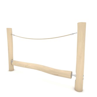 Robinia balensestokk m/støttetau RB1375