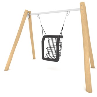Robinia huskestativ m/sete for barn med funksjonsvariasjon RB0517