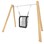 Robinia huskestativ m/sete for barn med funksjonsvariasjon RB0517