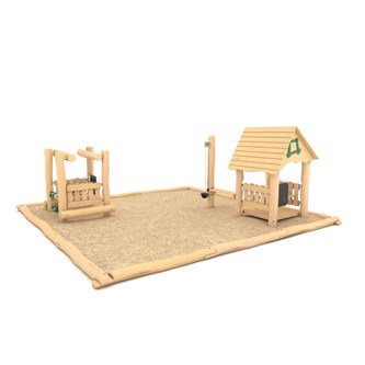 Robinia sandkasse m/aktivitetshus RB1333