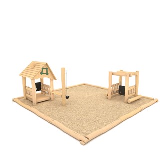 Robinia sandkasse m/aktivitetshus RB1333