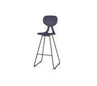Barstol Poly medium 78 cm svart