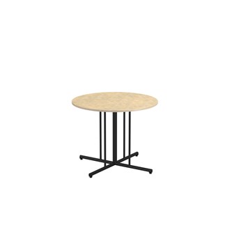 Søylebord 12:38 akustikk linoleum Ø90 cm svart
