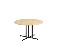 Søylebord 12:38 akustikk linoleum Ø120 cm svart