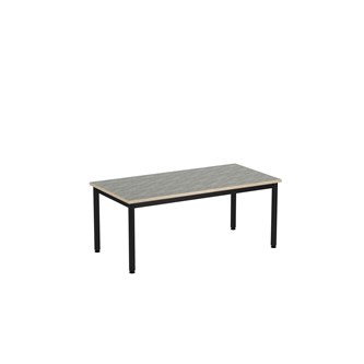 Bord 12:38 akustikk linoleum 120x60 cm svart