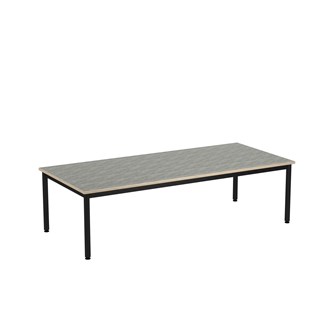 Bord 12:38 akustikk linoleum 180x80 cm svart