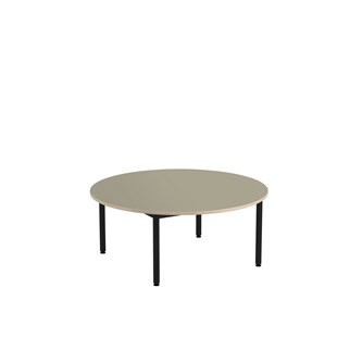 Bord 12:38 akustikk optimal linoleum rundt Ø120 cm svart