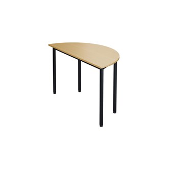 Bord 12:38 FSC DL halvrundt 120-60 cm svart