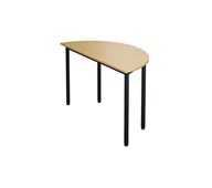 Bord 12:38 FSC DL halvrundt 120-60 cm svart