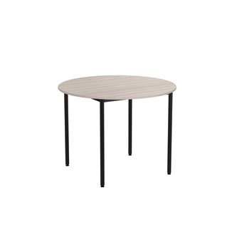 Bord 12:38 FSC akustikk optimal laminat rundt Ø120 cm svart