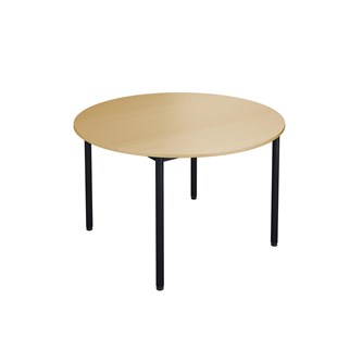 Bord 12:38 FSC akustikk optimal laminat rundt Ø120 cm svart