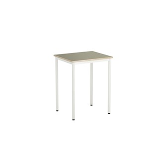 Bord 12:38 akustikk optimal linoleum 70x60 cm hvitt