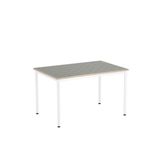 Bord 12:38 akustikk linoleum 120x80x72 cm hvitt