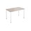 Bord 12:38 FSC akustikk laminat 120x70 cm hvitt